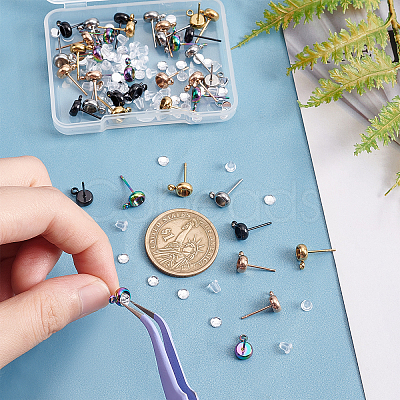 DIY Earring Making Finding Kits STAS-DC0007-39-1