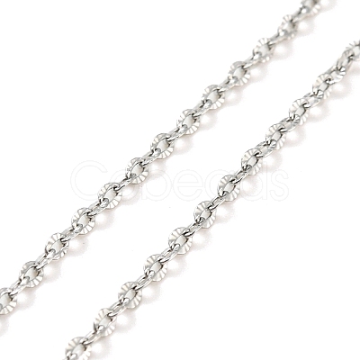 Non-Tarnish 304 Stainless Steel Add a Bead Adjustable Texture Cable Chains Bracelets for Women BJEW-M307-01D-P-1