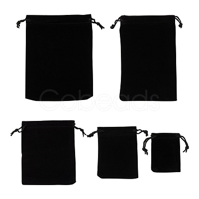 5 Style Rectangle Velvet Pouches TP-LS0001-01B-1