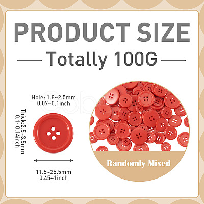4-Hole Resin Buttons BUTT-TADJ0001-03F-1