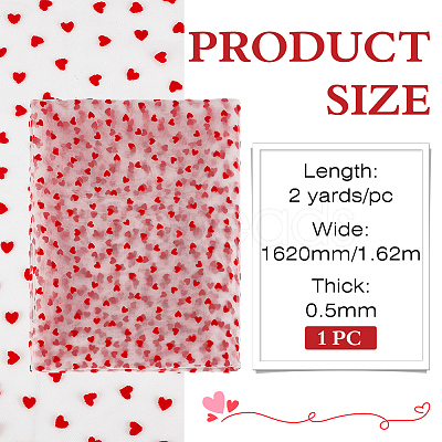 Polyester Mesh Lace Fabric DIY-WH0504-330A-1