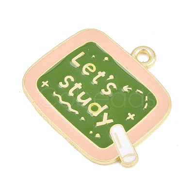Back to School Alloy Enamel Pendants FIND-E054-02B-1