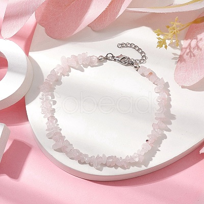 Natural Gemstone Beads Anklets AJEW-AN00583-10-1