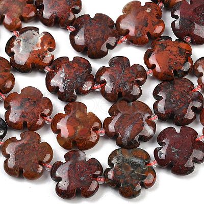 Natural Brecciated Jasper Beads Strands G-C220-E02-20mm-1
