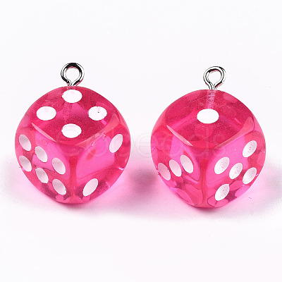 Transparent Epoxy Resin Pendants LS-CRES-N025-12A-A04-1