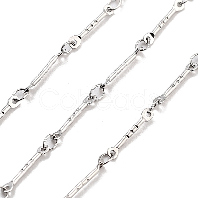 Non-Tarnish 304 Stainless Steel Bar Link Chain CHS-H026-03P-1
