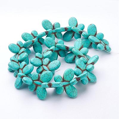 Synthetic Howlite Beads Strands G-E020-15-1