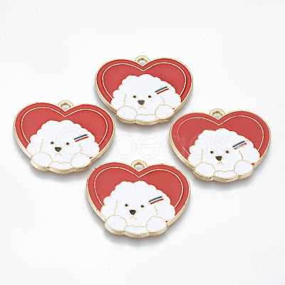 Alloy Enamel Pendants LS-ENAM-T011-04KC-RS-1