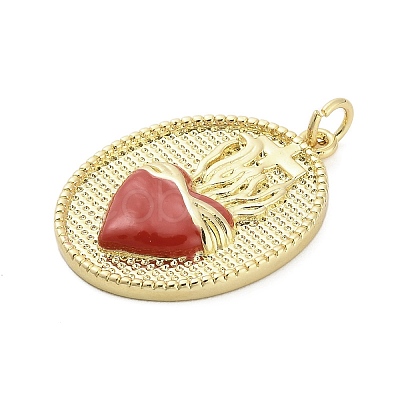 Brass Enamel Pendants KK-H527-01C-G01-1