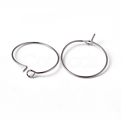 Brass Earrings Hoops X-EC067-1NF-1
