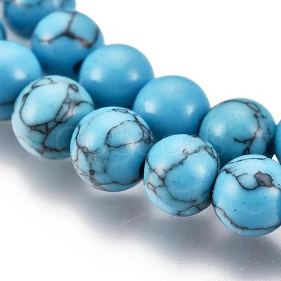 Synthetic Turquoise Beads Strands Z0NDC012-1-1