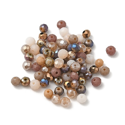 Electroplate Glass Beads GLAA-D020-01B-1