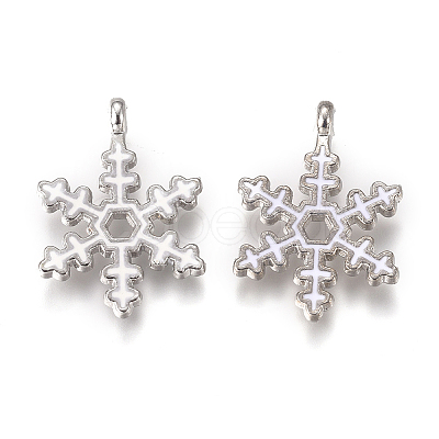 Platinum Plated Alloy Pendants X-PALLOY-L228-010P-1