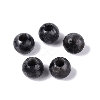 Natural Larvikite European Beads G-Q607-02T-1
