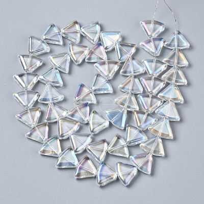 Electroplate Glass Beads Strands EGLA-N008-002-A01-1