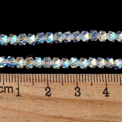 Electroplate Glass Beads Strands X-GLAA-Q105-02-10-1