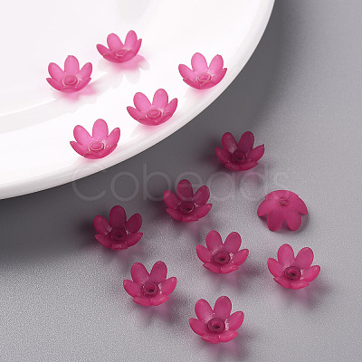 Frosted Acrylic Bead Caps MACR-S371-07A-706-1
