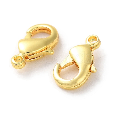 Rack Plating Brass Lobster Claw Clasps KK-F090-27G-01-1