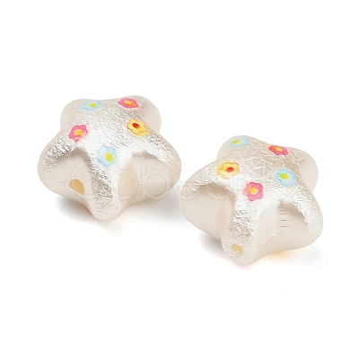 Textured Opaque Acrylic Beads AC-CBA36B6-09B-1