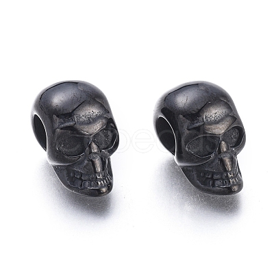 Halloween 304 Stainless Steel European Beads STAS-M274-116B-1