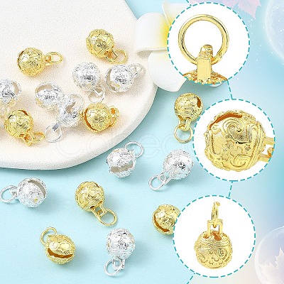 10Pcs 2 Colors Brass Pendants KK-YW0004-34-1