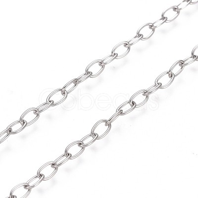Tarnish Resistant 304 Stainless Steel Cable Chains CHS-L024-013A-1