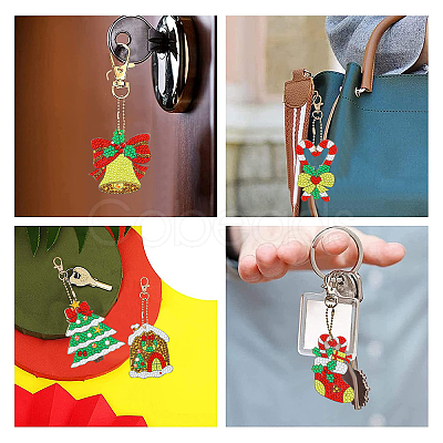 DIY Diamond Painting Keychain Kits DIY-SC0019-77-1