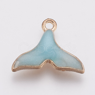 Zinc Alloy Enamel Pendants PALLOY-I124-06G-A-1