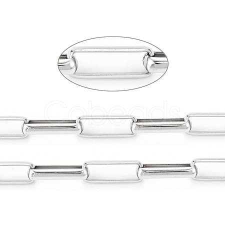 Tarnish Resistant 304 Stainless Steel Box Chains CHS-F009-05-P-1