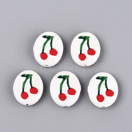 Handmade Porcelain Beads PORC-Q005-12A-1