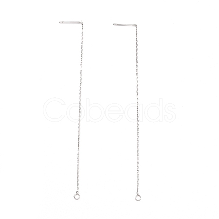 Non-Tarnish 304 Stainless Steel Stud Earring Finding X-STAS-E161-06P-1