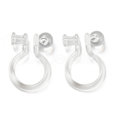 Resin Clip-on Earring Findings FIND-H046-12-1