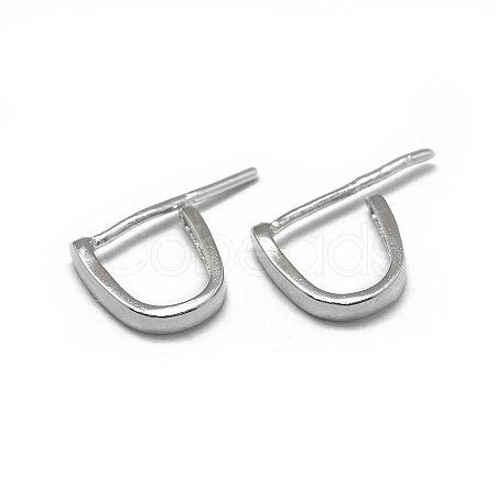 Anti-Tarnish 925 Sterling Silver Ice Pick Pinch Bails STER-L057-079B-1
