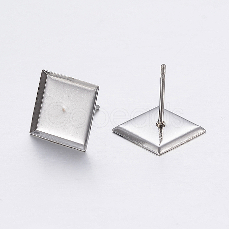 Tarnish Resistant 304 Stainless Steel Ear Stud Findings X-STAS-P198-22-1