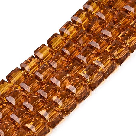 Transparent Glass Beads Strands GLAA-R041-8x8mm-A08-1
