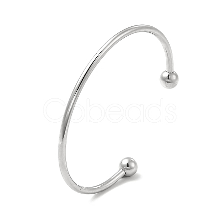 Tarnish Resistant Classic 201 Stainless Steel Cuff Bangles for Women BJEW-P289-01P-1