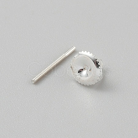 925 Sterling Silver Ear Nuts with Pins STER-WH20005-03S-1