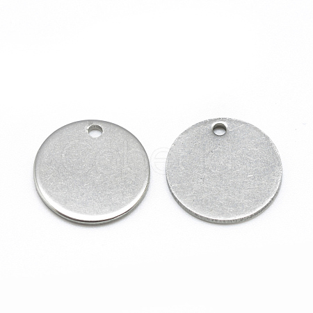 Tarnish Resistant 201 Stainless Steel Stamping Blank Tag Charms STAS-Q213-02-15mm-1