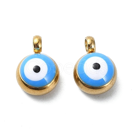 Ion Plating(IP) Real 18K Gold Plated 201 Stainless Steel Charms STAS-L024-020G-02-1