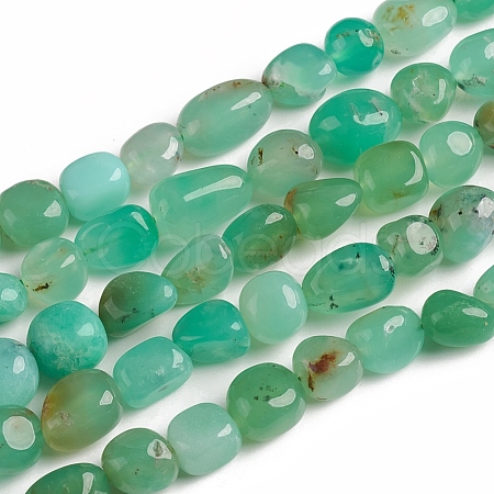 Natural Chrysoprase Beads Strands G-D0002-D65-1