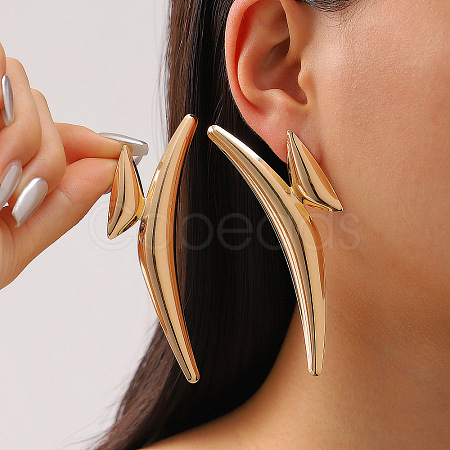 Exaggerated Alloy Stud Earrings WG74E5F-09-1