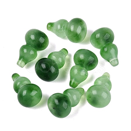 Dyed Natural White Jade Pendants G-Q601-42B-1