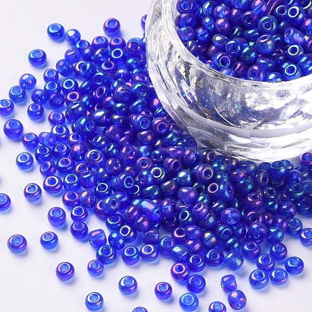 Round Glass Seed Beads SEED-A007-3mm-168-1