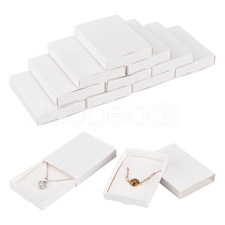 Rectangle Folding Cardboard Paper Drawer Boxes CON-WH0094-15A-1