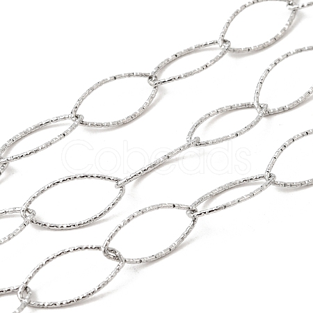 304 Stainless Steel Oval Link Chains CHS-C018-01B-P-1