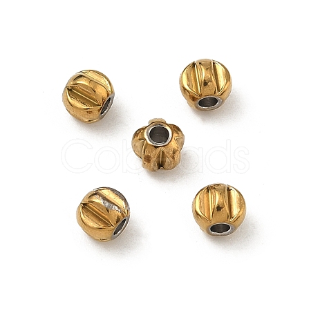 304 Stainless Steel Beads STAS-P448-06H-G-1