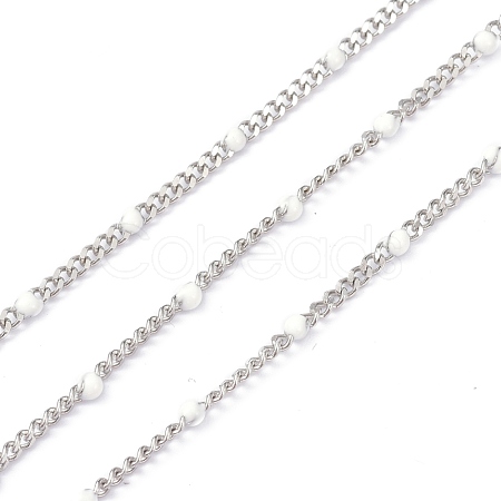 304 Stainless Steel Enamel Curb Chains CHS-P013-01P-11-1