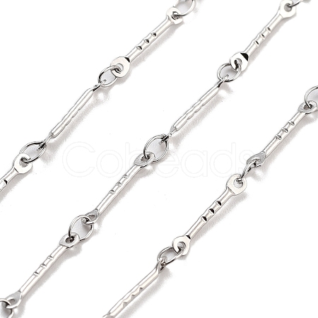 Non-Tarnish 304 Stainless Steel Bar Link Chain CHS-H026-03P-1