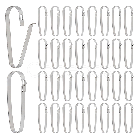 304 Stainless Steel Keychain Clasp Findings STAS-WH0072-03P-1