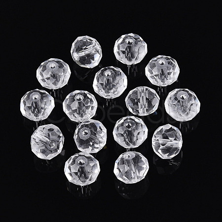 Baking Paint Transparent Glass Beads X1-GLAA-N011-10mm-02-1